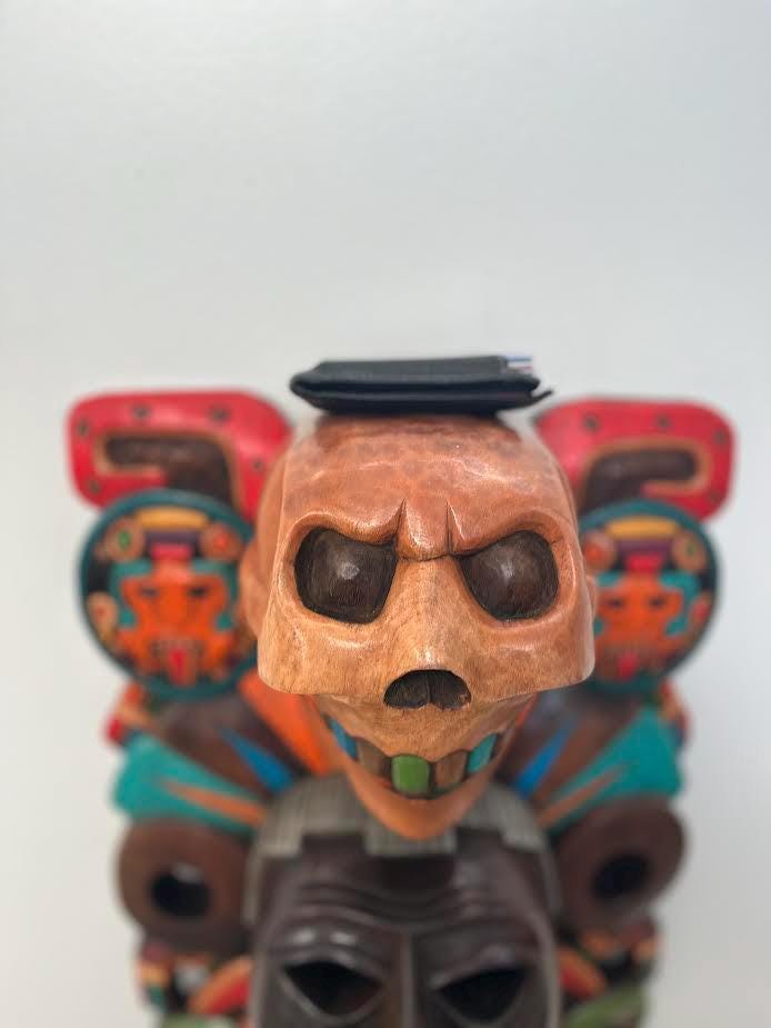 Wooden Mask, Aztec Culture, Mayan Culture, Mexican Art, Mayan Calendar, Aztec Calendar, Wood Craft, Handmade.