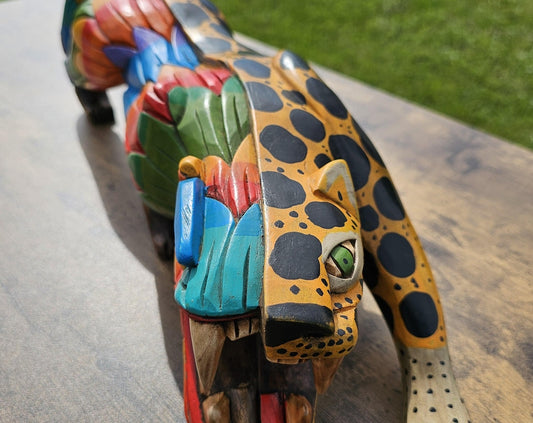 Jaguar Serpent wood carved